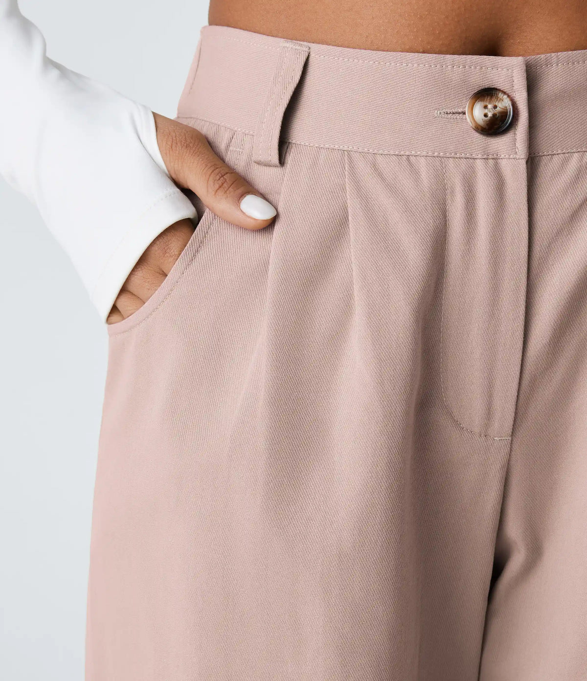 Mid Rise Casual Joggers with Pockets