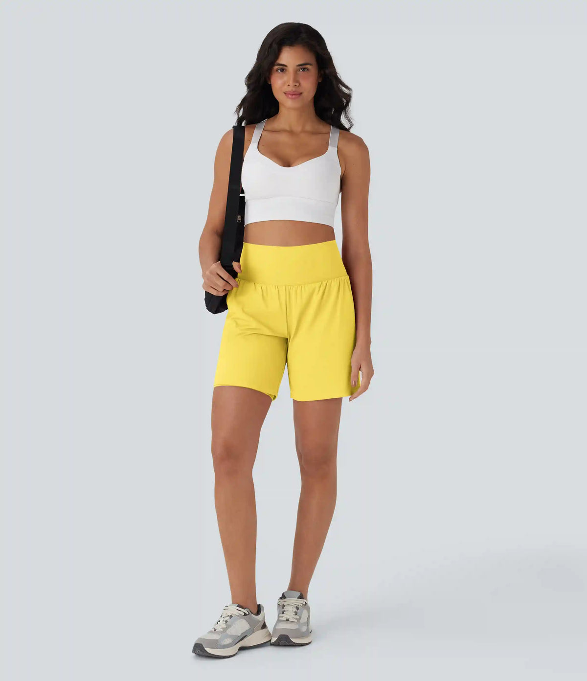 SoftlyZero™ Airy Super High Waisted 2-in-1 InstantCool Yoga Shorts 7" with Pockets