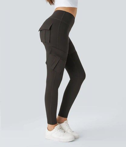 DayStretch High Waisted Cargo Pocket Skinny Yoga Leggings