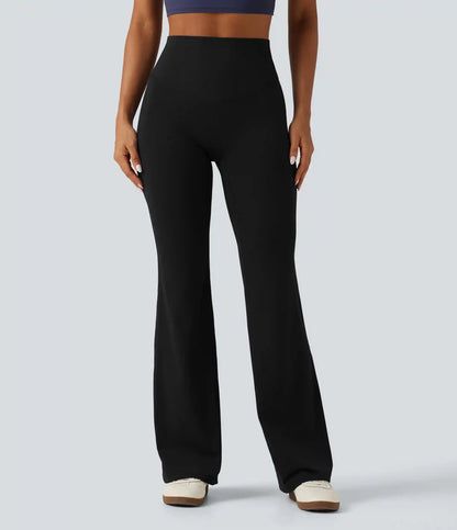 Halara UltraSculpt™ High Waisted Tummy Control Ruched Flare Yoga Leggings with Pockets