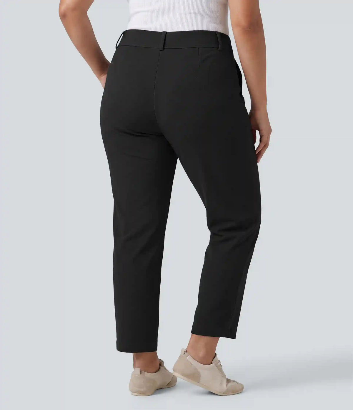 Plus Size Halara Flex™ High Waisted Tapered Waffle Work Pants with Pockets