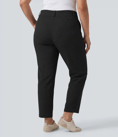 Plus Size Halara Flex™ High Waisted Tapered Waffle Work Pants with Pockets