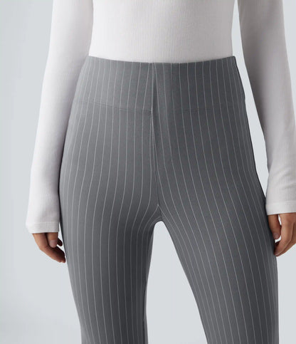 Halara Flex™ High Waisted Striped Work Flare Pants with Pockets