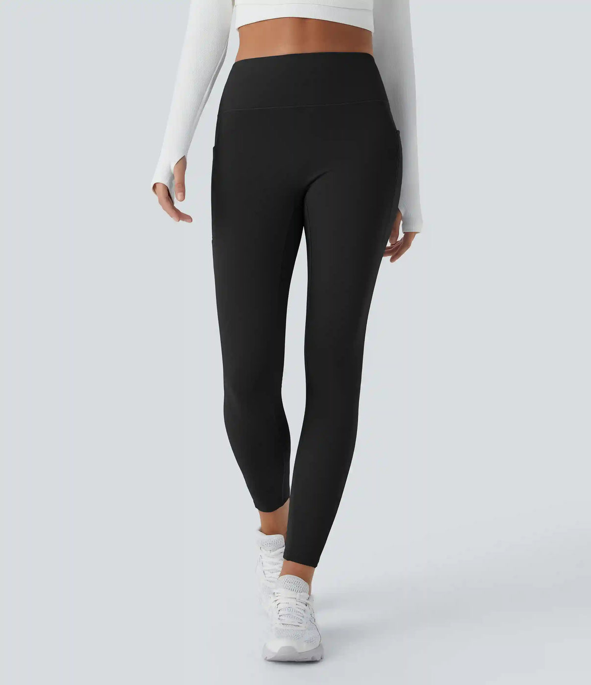 SoftlyZero™ Plush Thermal High Waisted Pocket Skinny 7/8 Yoga Leggings