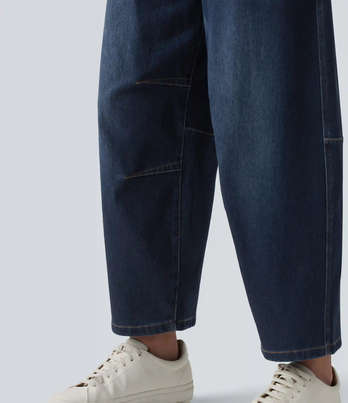 Halara Flex™ Low Rise Zipper Pockets Barrel Leg Casual Jeans