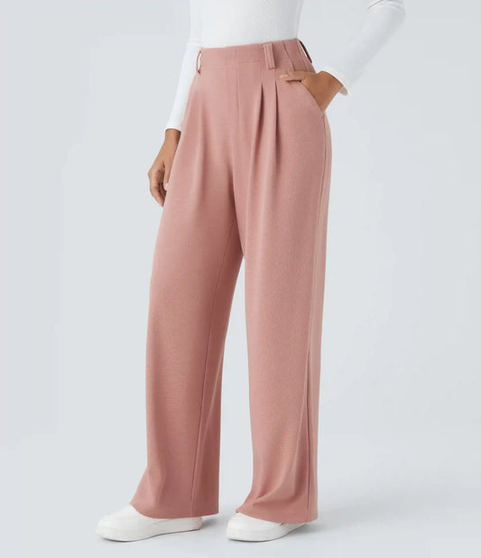 Halara Flex™ High Waisted Pocket Wide Leg Waffle Work Pants