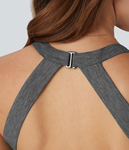Padded 2-in-1 Romper with Pockets-Easy Peezy Edition