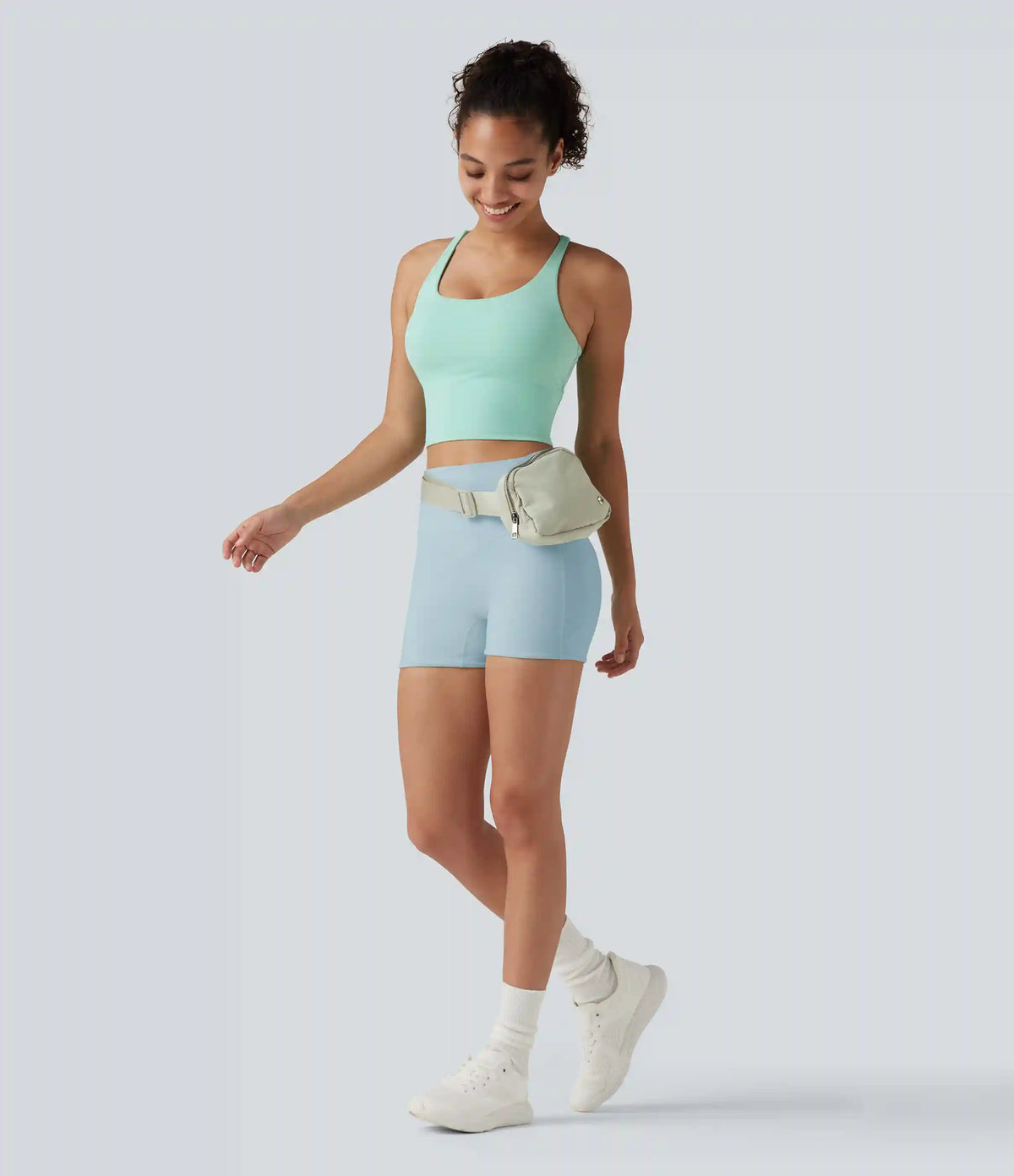 Halara UltraSculpt™ High Waisted Tummy Control Shaping Training Biker Shorts 3'' with Pockets