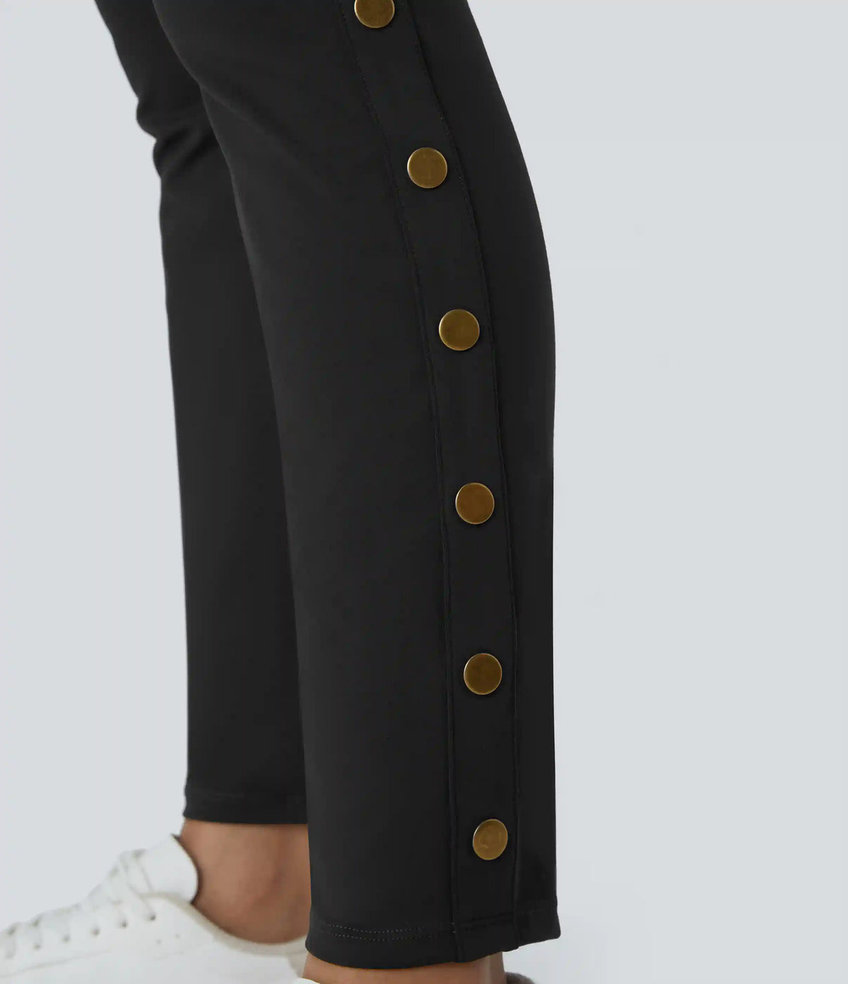 DayStretch High Waisted Decorative Pocket Skinny Ankle Length Casual Pants