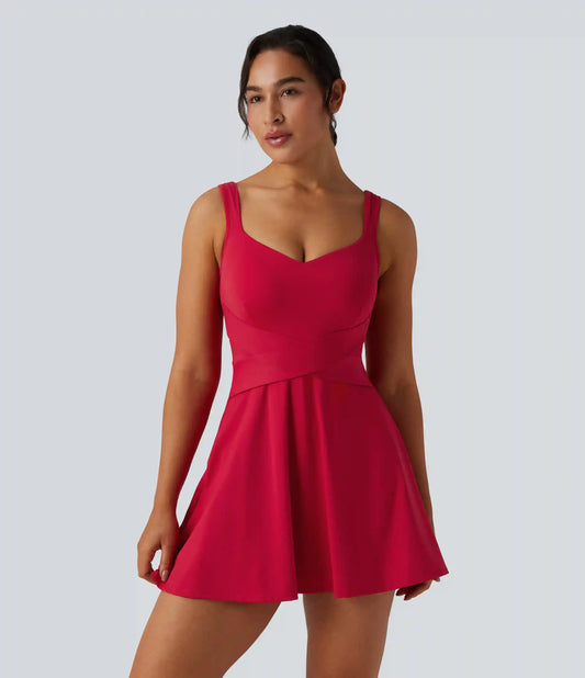 SoftlyZero™ Airy 2-in-1 InstantCool Mini Tennis Active Dress with Pocket-Easy Peezy Edition