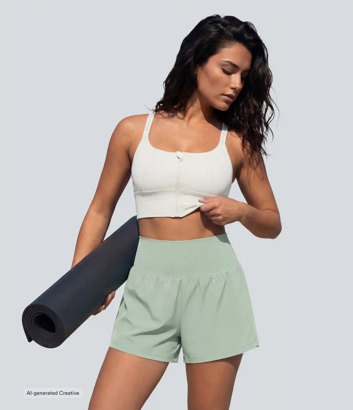 SoftlyZero™ Airy Super High Waisted 2-in-1 InstantCool Yoga Shorts 5'' with Pockets-Longer Length