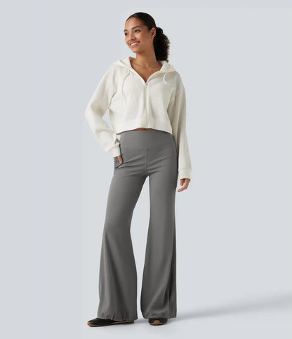 Halara Flex™ DayStretch High Waisted Tummy Control Gathered Hem Yoga Pants with Pockets