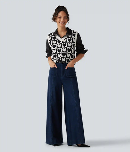 V Neck Casual Sweater Vests