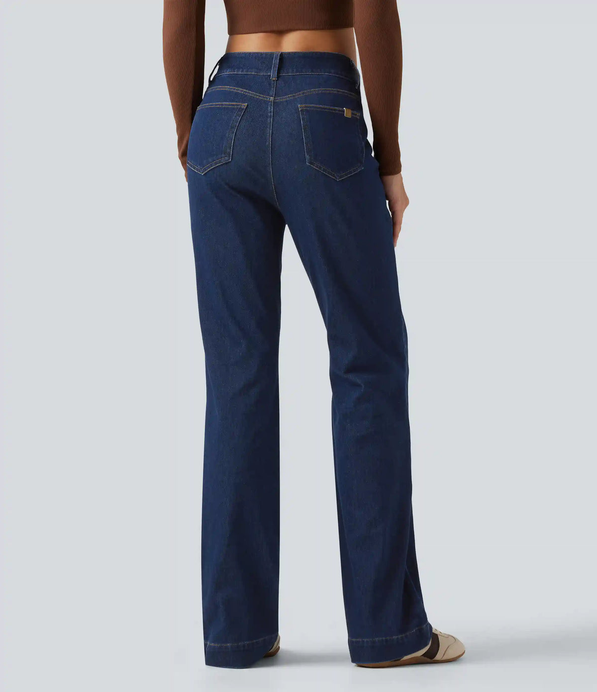Halara Flex™ Mid Rise Casual Bootcut Jeans with Pockets