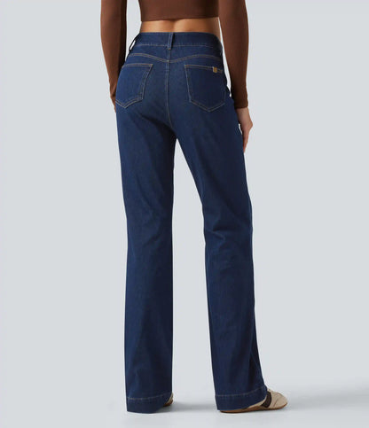 Halara Flex™ Mid Rise Casual Bootcut Jeans with Pockets