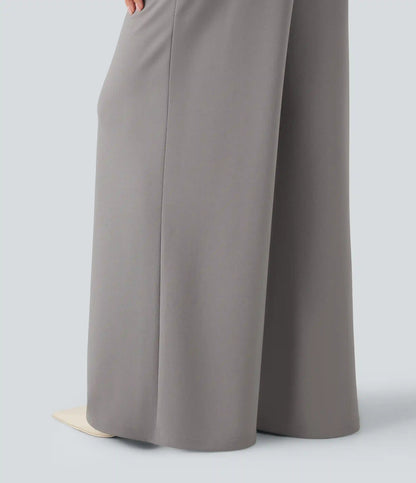 Halara Flex™ High Waisted Palazzo Wide Leg Crepe Work Pants with Pockets
