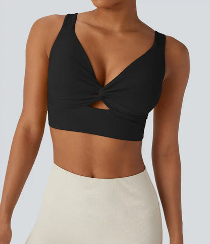 SoftlyZero™ Airy Low Support Cut Out InstantCool Yoga Sports Bra DD-F Cups