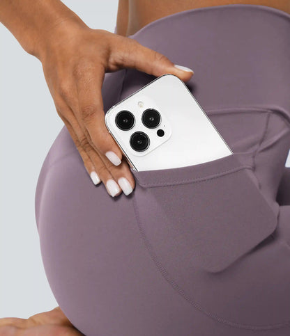 SoftlyZero™ Crossover Pocket Plain Leggings