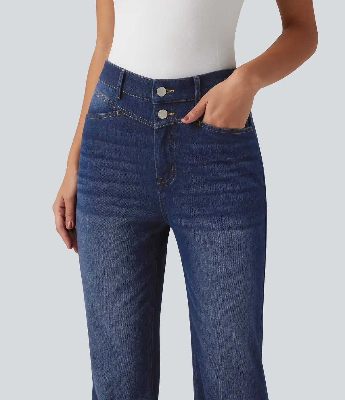 Halara Flex™ High Waisted Bootcut Jeans with Pockets