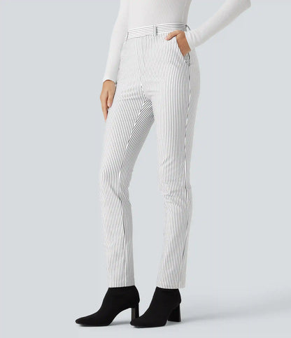 Halara Flex™ High Waisted Skinny Stripe Work Pants with Pockets