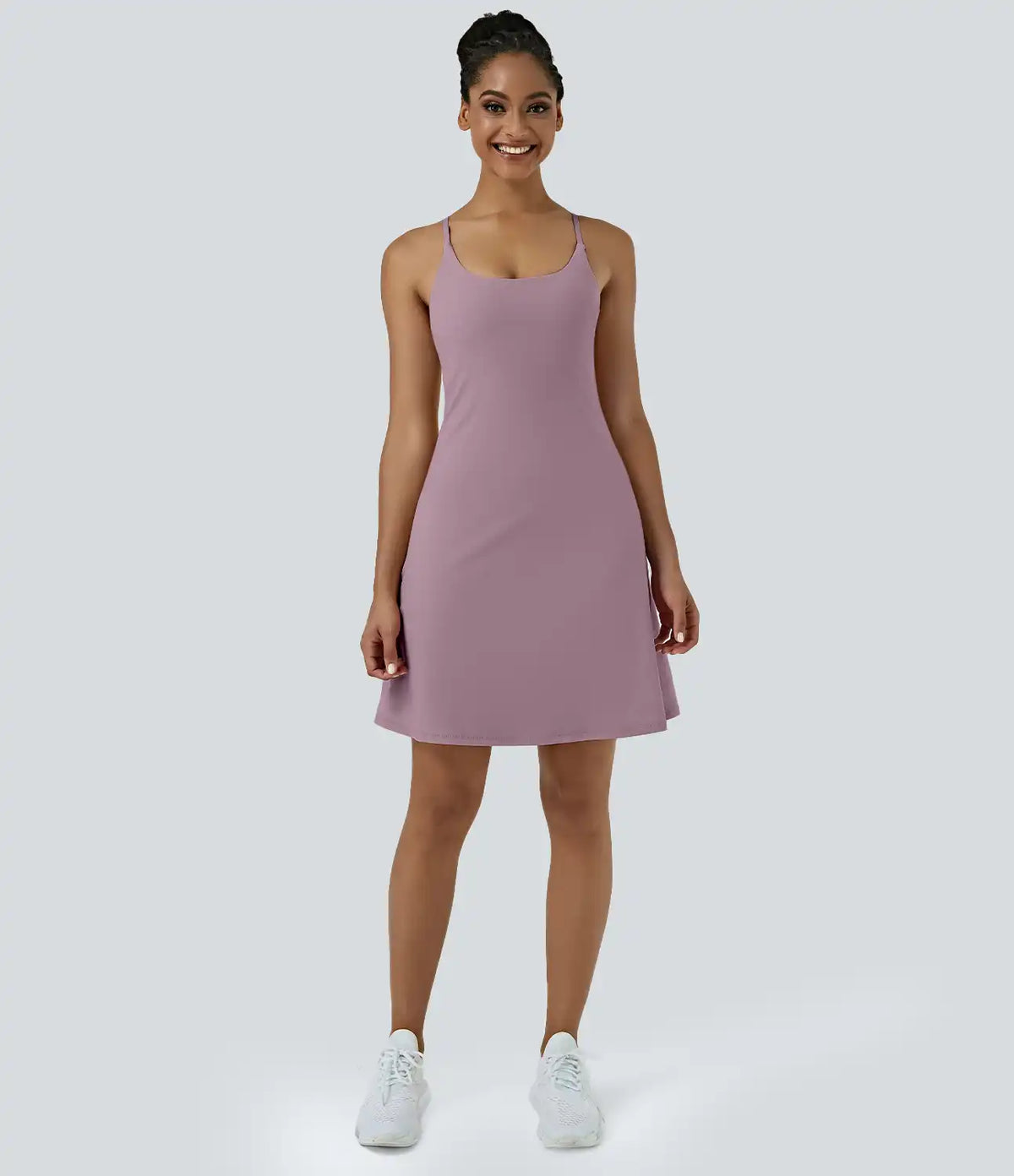 SoftlyZero™ Airy Cut Out 2-in-1 Pocket InstantCool Longer Active Dress