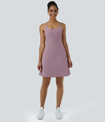 SoftlyZero™ Airy Cut Out 2-in-1 Pocket InstantCool Longer Active Dress