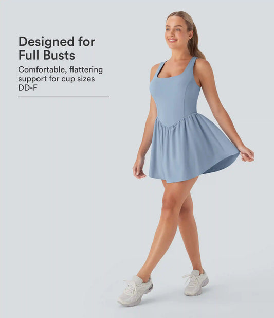 Breezeful™ Corset 2-in-1 Pocket Mini Quick Dry Flowy Pickleball Active Dress DD-F Cups