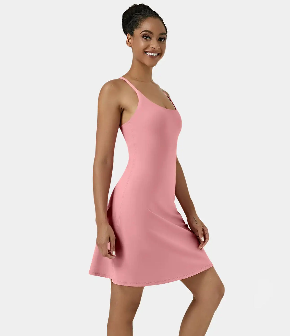SoftlyZero™ Airy Cut Out 2-in-1 Pocket InstantCool Longer Active Dress