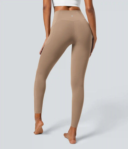 SoftlyZero™ Crossover Pocket Plain Leggings