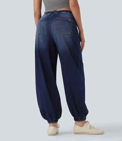 Halara Flex™ Mid Rise Drawstring Casual Sweatpants Jeans with Pockets