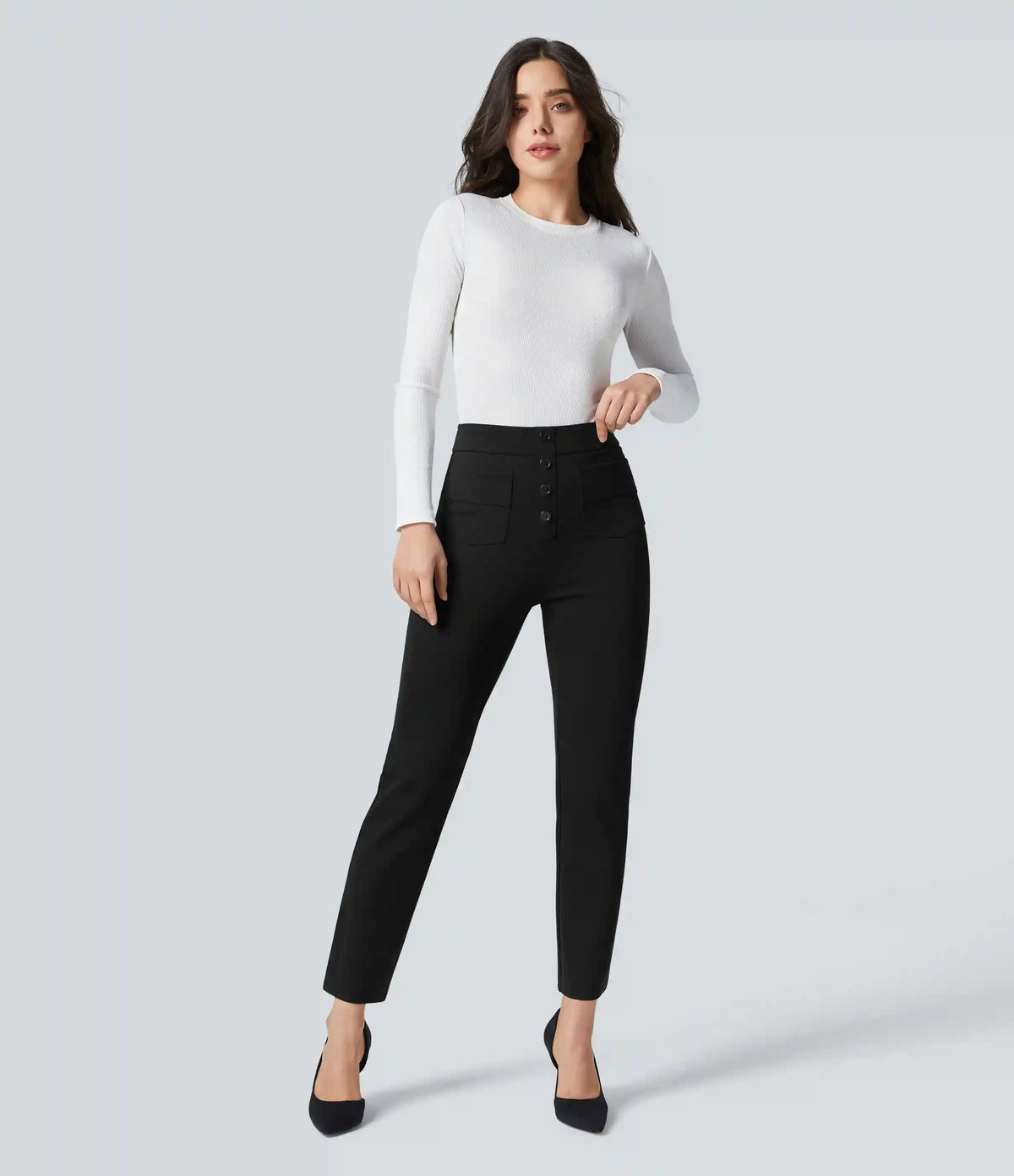 Halara Flex™ High Waisted Pockets Ankle Length Work Pants
