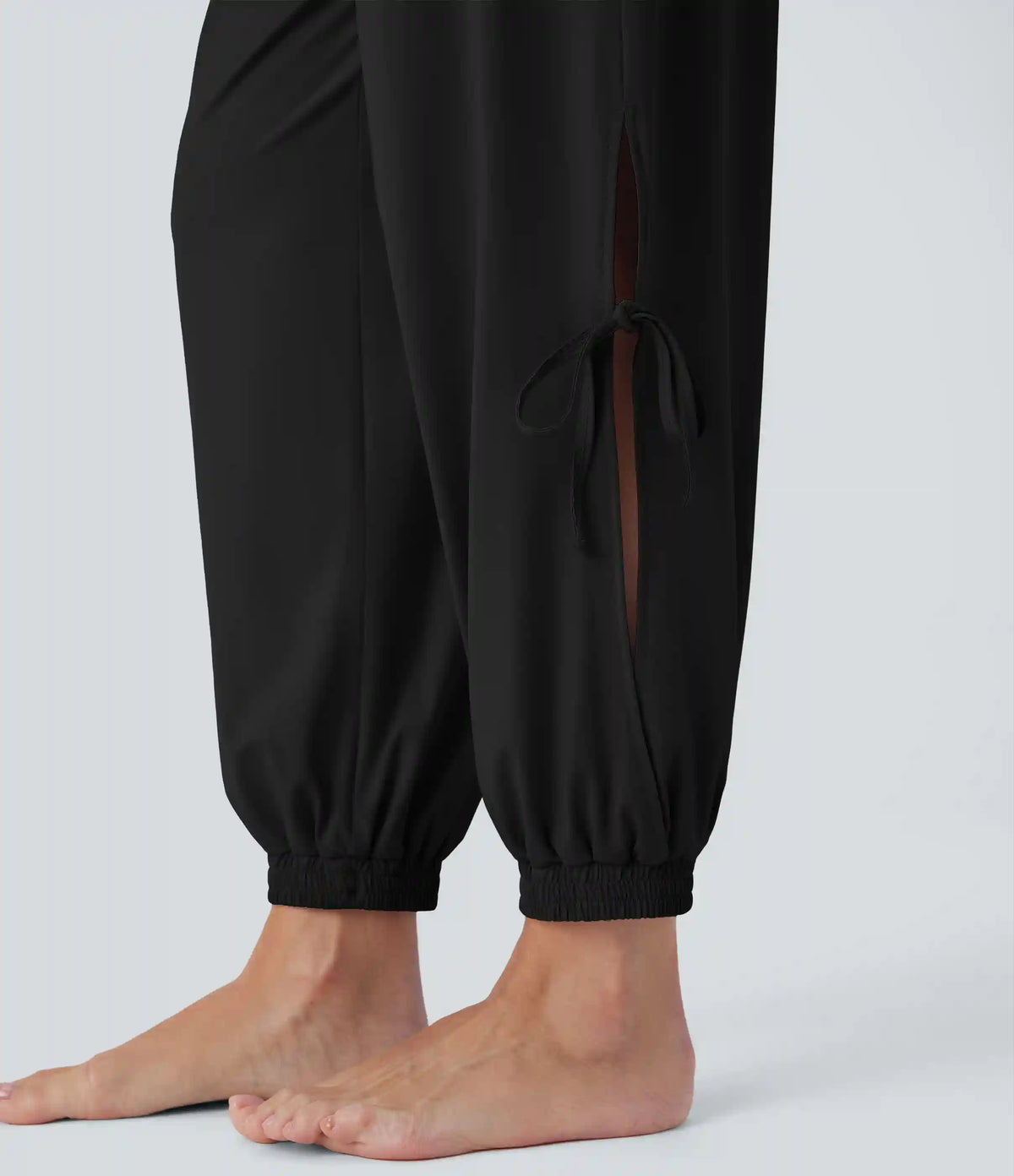 Sleeveless Cut Out Drawstring Pocket InstantCool Yoga Jumpsuit-UPF50+
