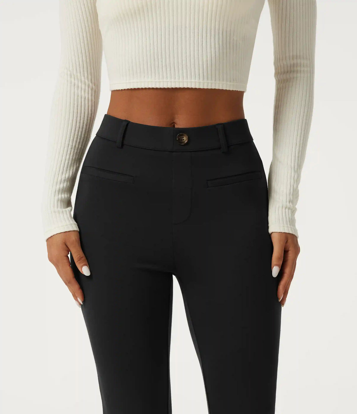 Halara Flex™ Mid Rise Tapered Work Pants with Pockets