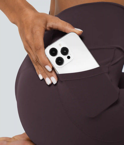 SoftlyZero™ Crossover Pocket Plain Leggings