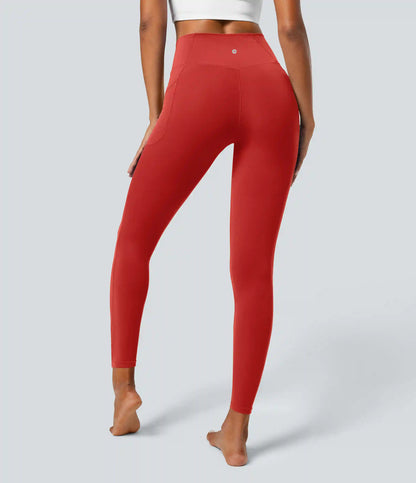 SoftlyZero™ Crossover Pocket Plain Leggings