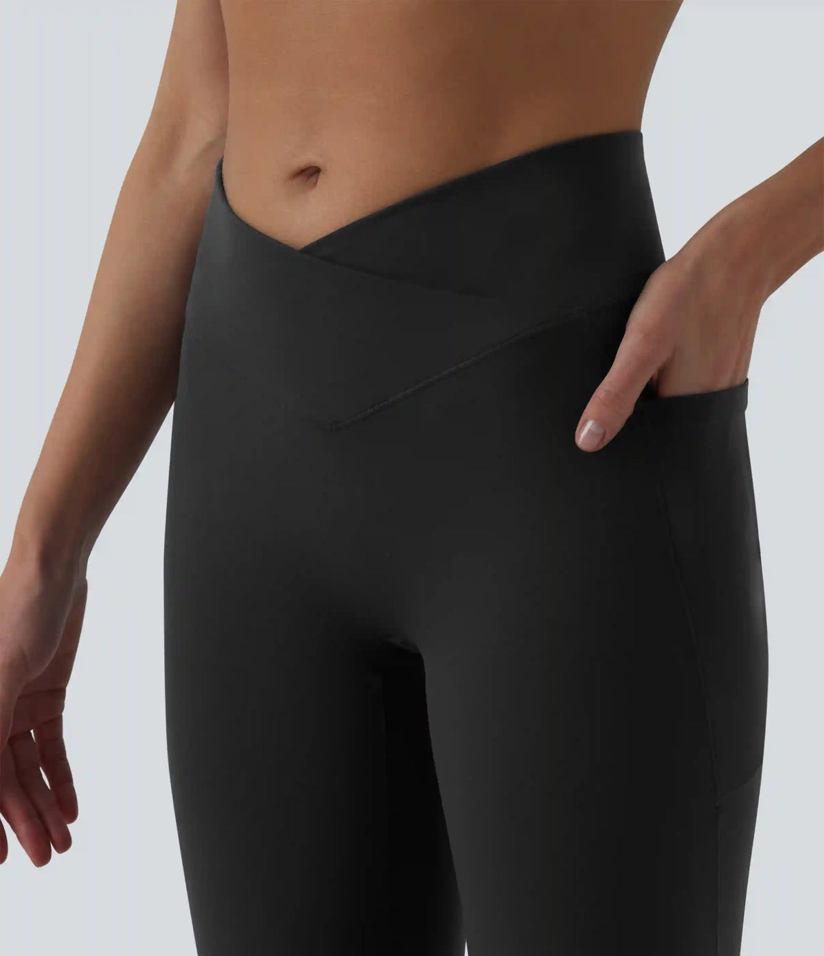 SoftlyZero™ High Waisted Crossover Dance Joggers with Pockets