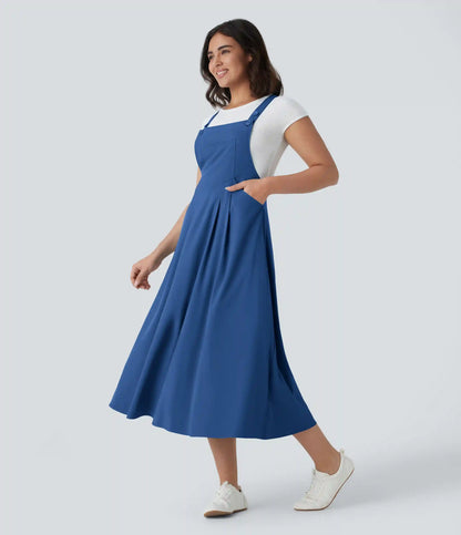 Breezeful™ Pockets Flowy Quick Dry Midi Casual Dress