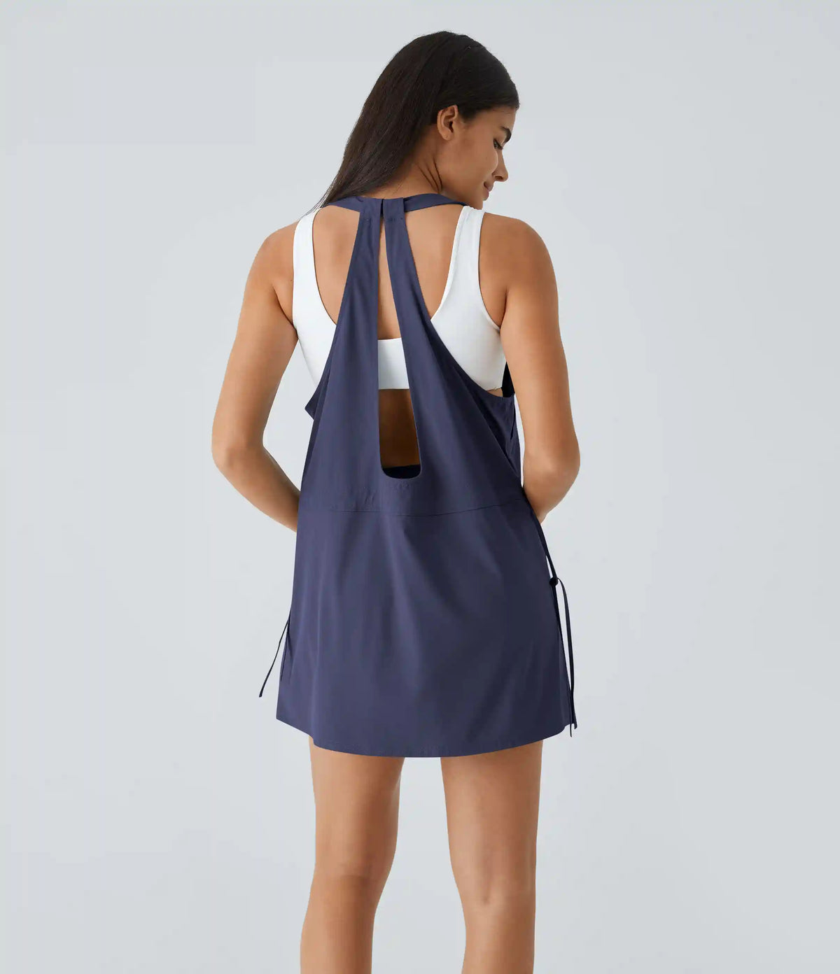 Breezeful™ Pockets Drawstring 2-Piece Quick Dry Mini Hiking Active Dress