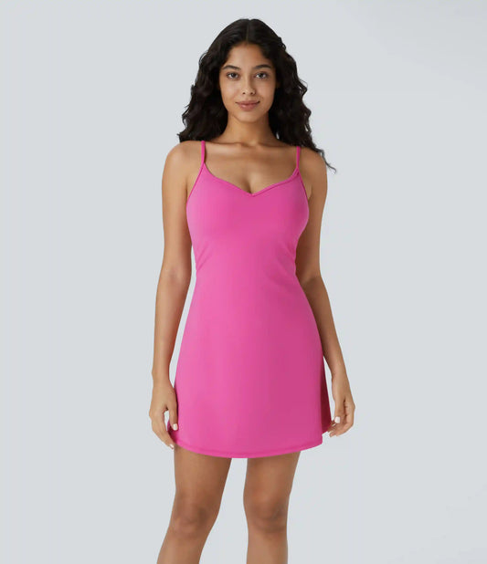 SoftlyZero™ Airy 2-in-1 Pocket Flare Mini Slip InstantCool Active Dress-Easy Peezy Edition