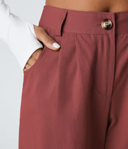 Mid Rise Casual Joggers with Pockets