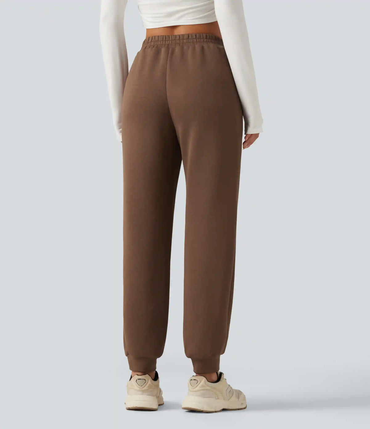 SpacerTek™ Mid Rise Tapered Casual Sweatpants with Pockets