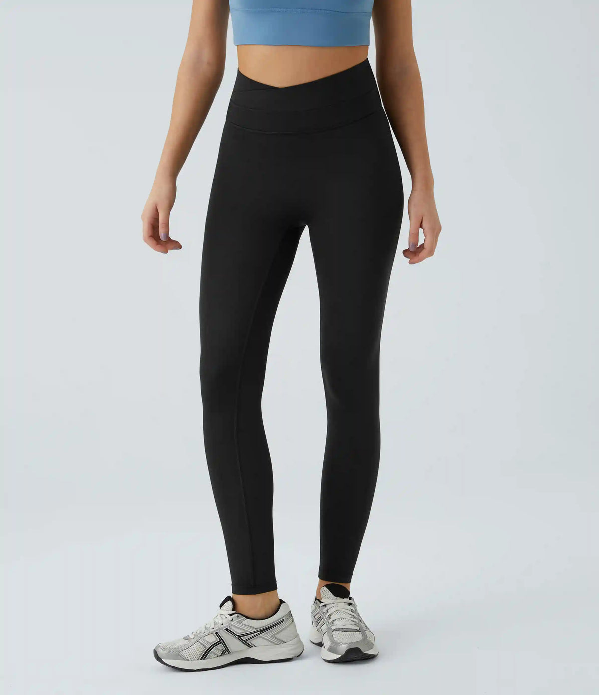 SoftlyZero™ Crossover Color Block Leggings