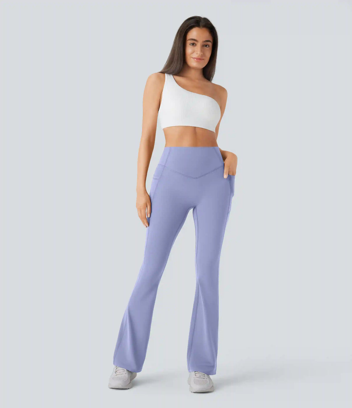 Halara UltraSculpt™ High Waisted Scrunch Butt Lifting Tummy Control Pocket Shaping Yoga Bootcut Leggings