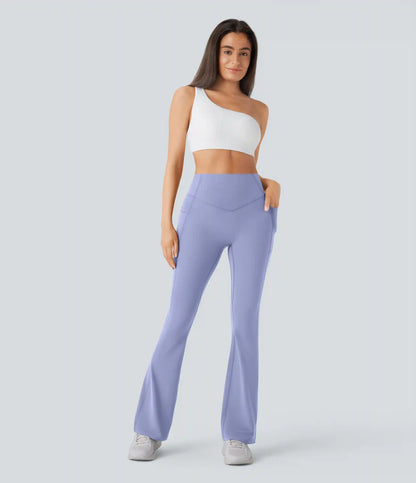 Halara UltraSculpt™ High Waisted Scrunch Butt Lifting Tummy Control Pocket Shaping Yoga Bootcut Leggings