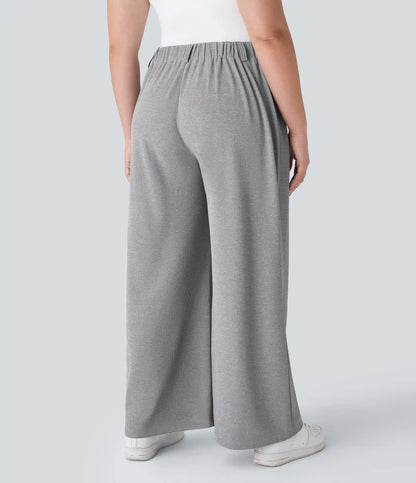 Halara Flex™ High Waisted Pocket Wide Leg Waffle Work Plus Size Pants