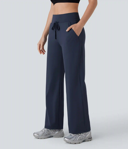 SoftlyZero™ Airy Mid Rise Drawstring Pocket Straight Leg InstantCool Yoga Pants