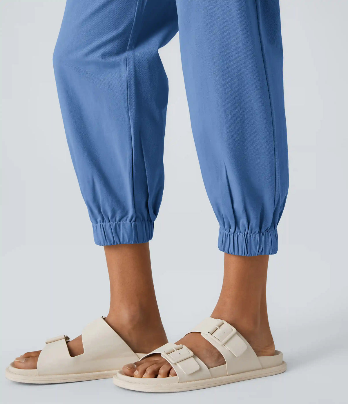 Mid Rise Casual Joggers with Pockets