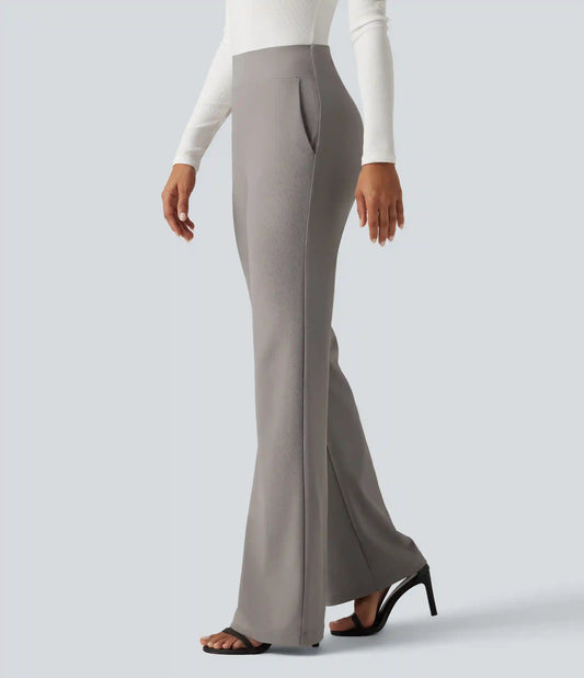 Halara Flex™ High Waisted Twill Bootcut Work Pants with Pockets