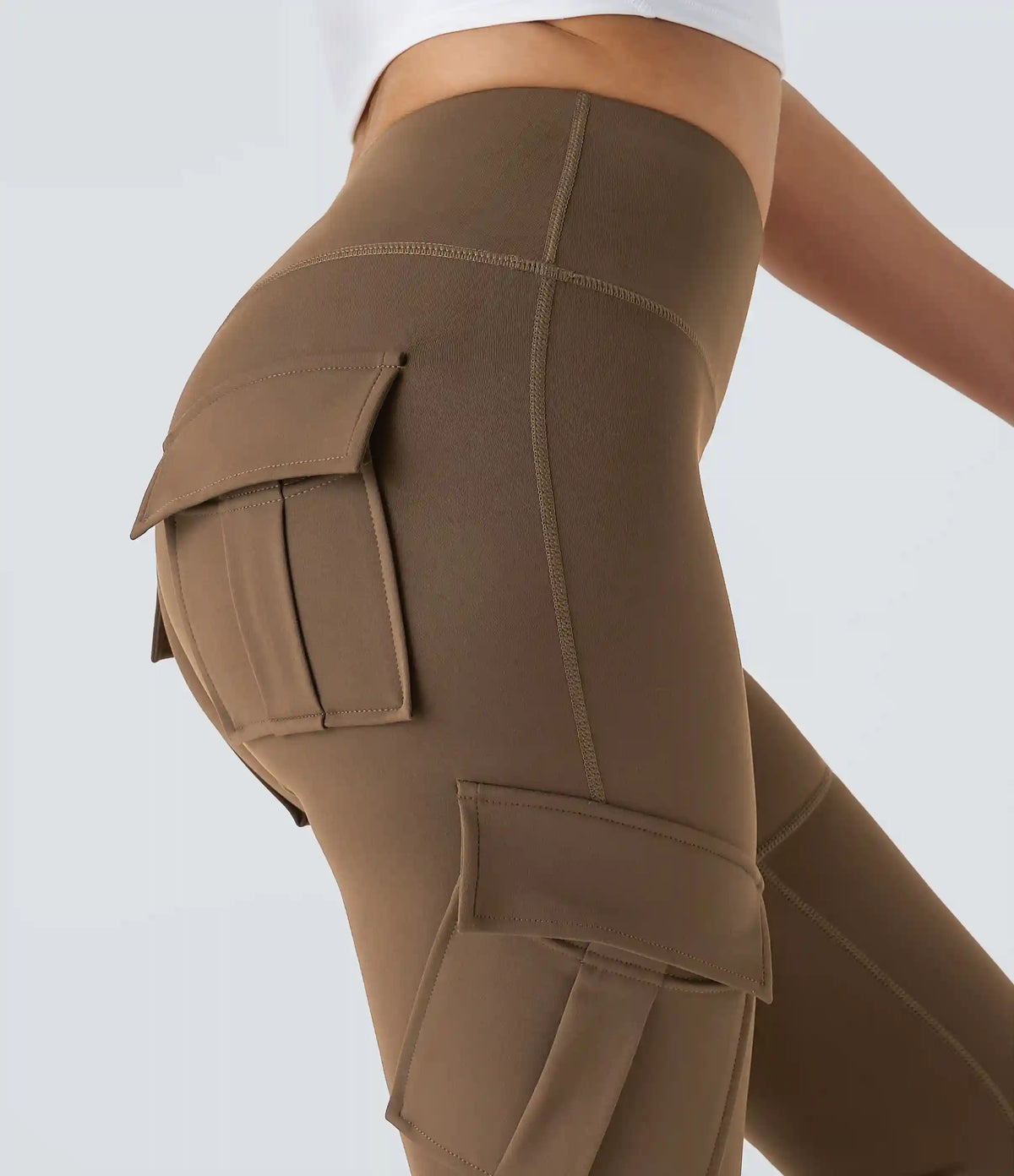 DayStretch High Waisted Cargo Pocket Skinny Yoga Leggings