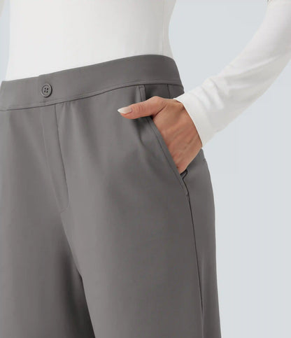 Halara Flex™ DayStretch Mid Rise Adjustable Pant Width Work Tapered Pants with Pockets